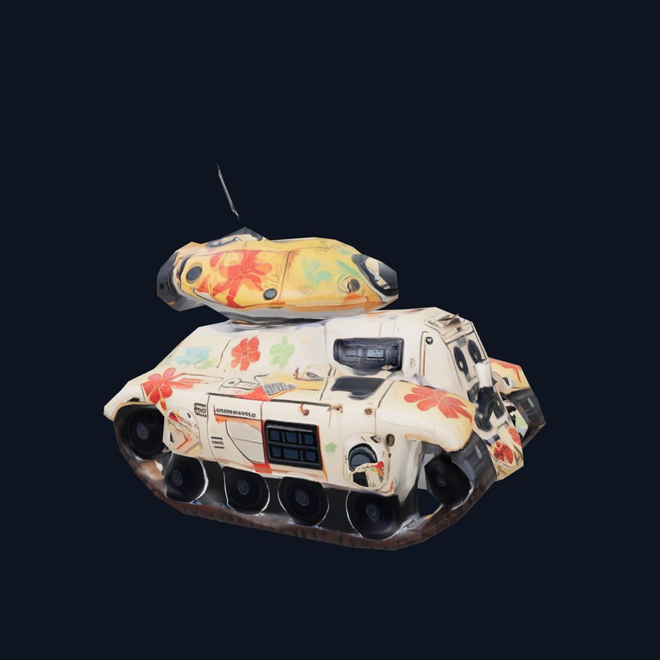 Floral Camouflage Tank Model Pack